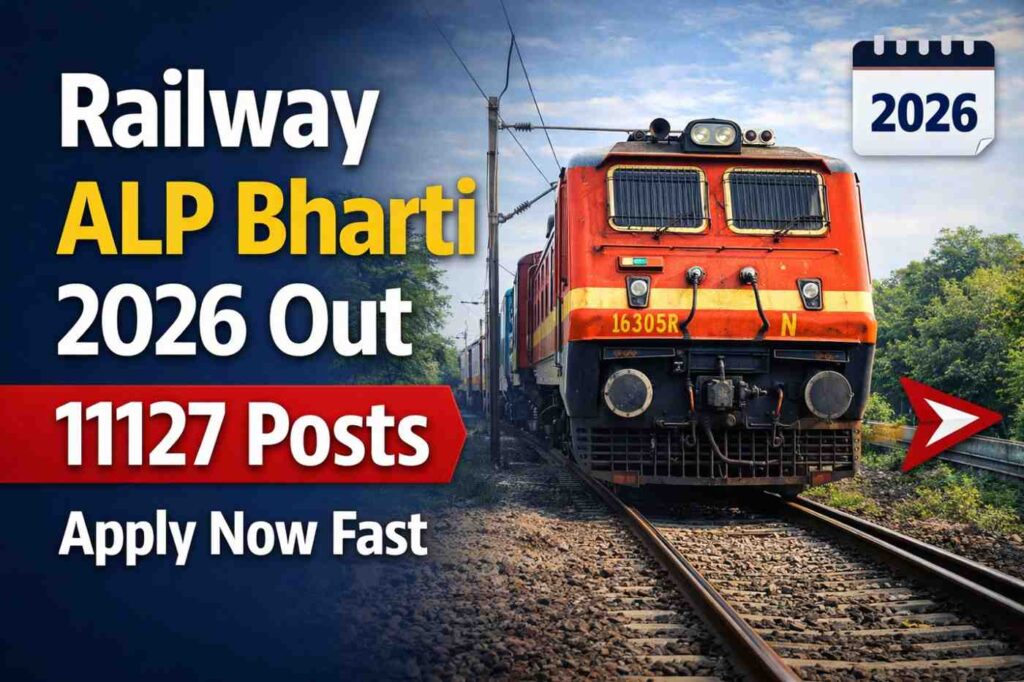 Railway ALP Bharti 2026 Out 11127 Posts | Apply Now Fast